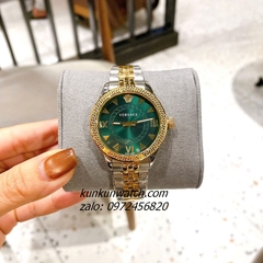Đồng Hồ Nữ Versace Hellenyium 2 Kim Demi Mặt Xanh Lá 36mm