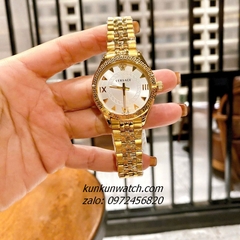 Đồng Hồ Nữ Versace Hellenyium 2 Kim Gold Mặt Trắng 36mm