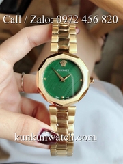 Đồng Hồ Nữ Versace Idyia Vàng Mặt Xanh Mộc - 36mm