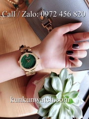 Đồng Hồ Nữ Versace Idyia Vàng Mặt Xanh Mộc - 36mm