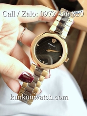 Đồng Hồ Nữ Versace Idyia Demi Vàng Mặt Đen - 36mm