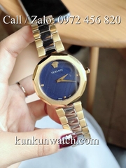 Đồng Hồ Nữ Versace Idyia Demi Vàng Mặt Xanh - 36mm