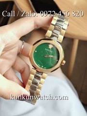 Đồng Hồ Nữ Versace Idyia Demi Vàng Mặt Xanh Mộc - 36mm