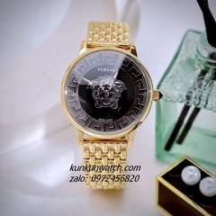 Đồng Hồ Nữ Versace Medusa Alchemy Quartz Gold Mặt Đen 38mm 1