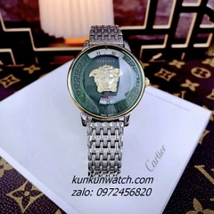 Đồng Hồ Nữ Versace Medusa Icon Silver Mặt Xanh 38mm 1