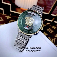 Đồng Hồ Nữ Versace Medusa Icon Silver Mặt Xanh 38mm