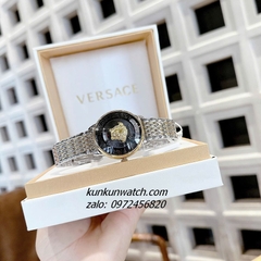 Đồng Hồ Nữ Versace Medusa Icon Demi Gold Mặt Đen 38mm