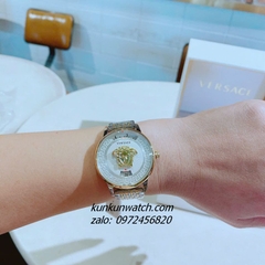 Đồng Hồ Nữ Versace Medusa Icon Demi Gold Mặt Trắng 38mm