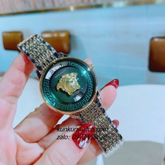 Đồng Hồ Nữ Versace Medusa Icon Demi Gold Mặt Xanh 38mm