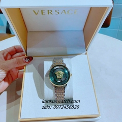 Đồng Hồ Nữ Versace Medusa Icon Demi Gold Mặt Xanh 38mm