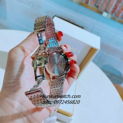 Đồng Hồ Nữ Versace Medusa Icon Demi Gold Mặt Xanh 38mm