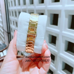 Đồng Hồ Nữ Versace Medusa Jewel Bracelet Quartz Gold Mặt Đen 34mm