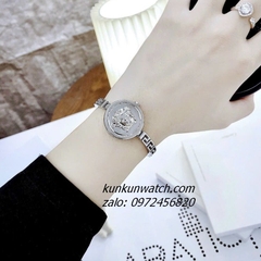 Đồng Hồ Nữ Versace Medusa Secret Silver Mặt Đen 25mm