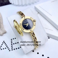 Đồng Hồ Nữ Versace Medusa Secret Gold Mặt Đen 25mm