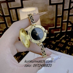 Đồng Hồ Nữ Versace Medusa Secret Gold Mặt Đen 25mm