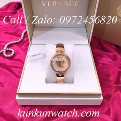 Đồng Hồ Nữ Versace Palazzo Empire Dây Đeo Kiểu Dáng Kiềng Vàng Hồng - 39mm