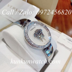 Đồng Hồ Nữ Versace Palazzo Empire Dây Đeo Kiểu Dáng Kiềng Màu Bạc - 39mm