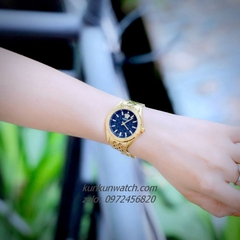 Đồng Hồ Nữ Versace V-Code Vỏ Gold Mặt Đen 36mm
