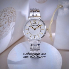 Đồng Hồ Nữ Versace V - Eternal Quartz Silver 36mm 1