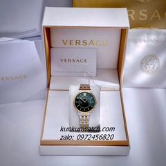 Đồng Hồ Nữ Versace V - Eternal Quartz Demi Mặt Xanh Lá 36mm