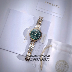 Đồng Hồ Nữ Versace V - Eternal Quartz Demi Mặt Xanh Lá 36mm