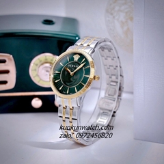 Đồng Hồ Nữ Versace V - Eternal Quartz Demi Mặt Xanh Lá 36mm