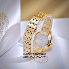 Đồng Hồ Nữ Versace V - Eternal Quartz Gold Mặt Đen 36mm