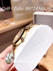 Đồng Hồ Nữ Versace Vanity Vàng Mặt Trắng - 35mm