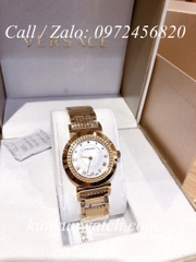 Đồng Hồ Nữ Versace Vanity Vàng Mặt Trắng - 35mm