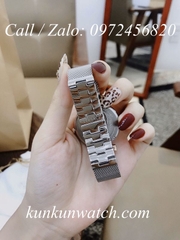 Đồng Hồ Nữ Versace Palazzo Empire Greca Logo Medusa Vàng Hồng - Bạc Mặt Trắng - 37mm