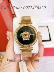 Đồng Hồ Nữ Versace Palazzo Empire Greca - Vàng Mặt Đen - 37mm