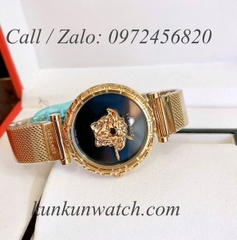 Đồng Hồ Nữ Versace Palazzo Empire Greca - Vàng Mặt Đen - 37mm