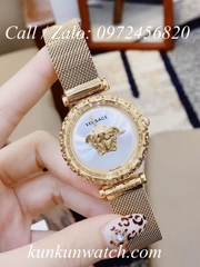 Đồng Hồ Nữ Versace Palazzo Empire Greca - Vàng Mặt Trắng - 37mm