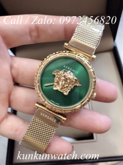 Đồng Hồ Nữ Versace Palazzo Empire Greca - Vàng Mặt Xanh - 37mm