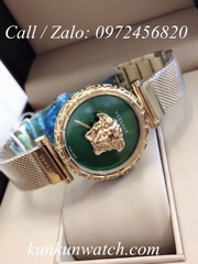 Đồng Hồ Nữ Versace Palazzo Empire Greca - Vàng Mặt Xanh - 37mm