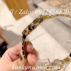 Đồng Hồ Nữ Versace Virtus Họa Tiết Chữ V Vàng Mặt Đen - 36mm