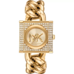 Đồng Hồ Nữ Michael Kors Chain Lock Đính Đá MK4711 Gold 25mm 1