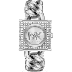 Đồng Hồ Nữ Michael Kors Chain Lock Đính Đá MK4718 Silver 25mm 1