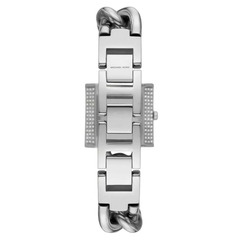 Đồng Hồ Nữ Michael Kors Chain Lock Đính Đá MK4718 Silver 25mm