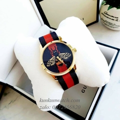 Đồng Hồ Nữ Unisex Gucci G-Timeless Le Marche Des Merveilles YA1264061 Hoạ Tiết Ong 38mm