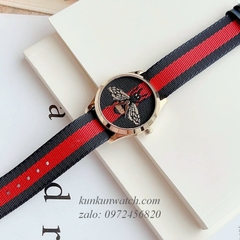 Đồng Hồ Nữ Unisex Gucci G-Timeless Le Marche Des Merveilles YA1264061 Hoạ Tiết Ong 38mm
