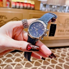 Đồng Hồ Nữ Guess W1057L1 Ba Mặt Số Phụ - Dây Vải - 38mm