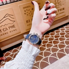 Đồng Hồ Nữ Guess W1057L1 Ba Mặt Số Phụ - Dây Vải - 38mm