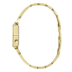 Đồng Hồ Nữ Guess Vanity GW0680L2 Đính Đá Dáng Lắc Tay Gold Mặt Lục Giác 28mm