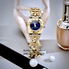 Đồng Hồ Nữ Gucci 2 Kim Dáng Lắc Tay Gold Mặt Đen 22mm 1