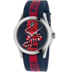 Đồng Hồ Nữ Unisex Gucci G-Timeless YA126493 Hoạ Tiết Rắn 38mm