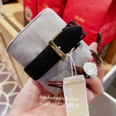 Đồng Hồ Nữ Michael Kors MK6944 Đính Đá 6 Kim Dây Silicone Đen 40mm