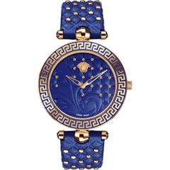 Đồng Hồ Nữ Versace Vanitas - Dây Da Xanh - 40mm