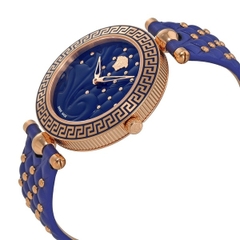 Đồng Hồ Nữ Versace Vanitas - Dây Da Xanh - 40mm