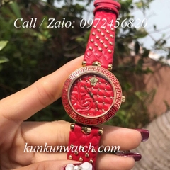 Đồng Hồ Nữ Versace Vanitas - Dây Da Đỏ - 40mm
